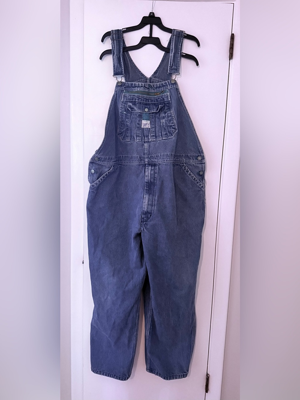 Liberty Denim Overalls Blue Cotton Unisex Workwear Bibs 44x32 (44x28)